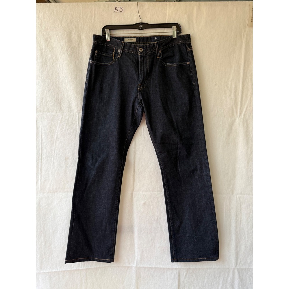 AG Adriano Goldschmied The Protege Straight Dark Navy Leg Jeans Indigo 33x34